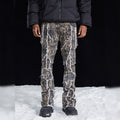 Stretch Jeans for Men Korean Style Slim Fit Pants Trendy Men's Spring and Autumn Summer Printed Pants