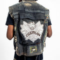 Autumn Denim Vest Men's European and American Nostalgic Retro Zipper Vest Sleeveless Workwear Motorcycle Jacket Jacket Men